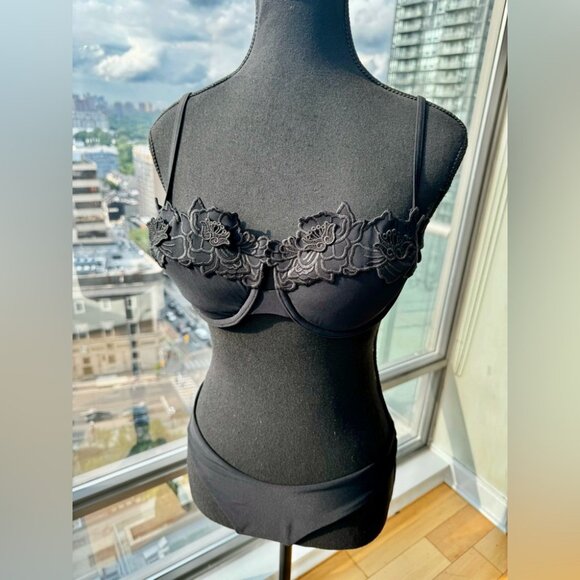🆕 ZIMMERMANN 🧿 NWT Halliday Embroidered Balconette Bra + Scoop Pant Set, Sz 3 - Picture 9 of 16